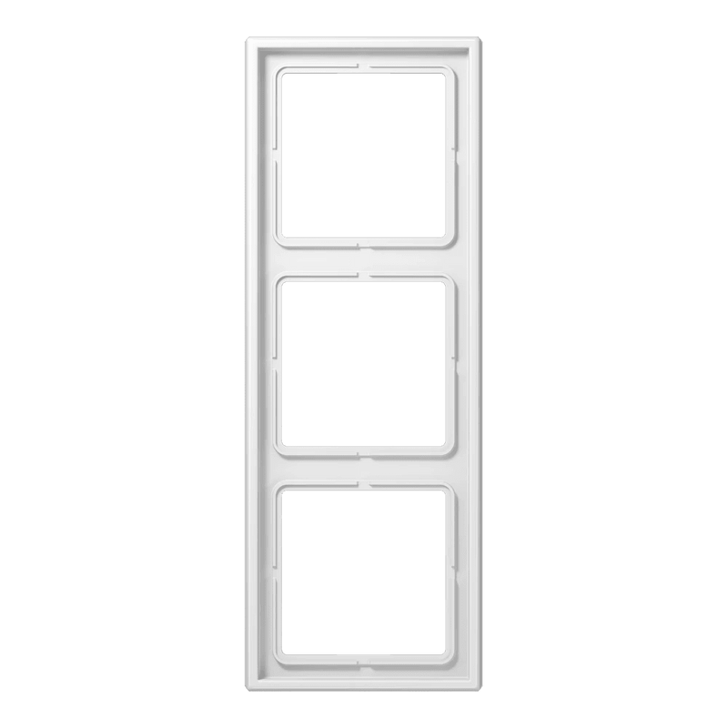 LS983WW Jung Frame 3 - gang, LS 990, IP44, Duroplastic, Vertical and Horizontal Installation, Glossy White