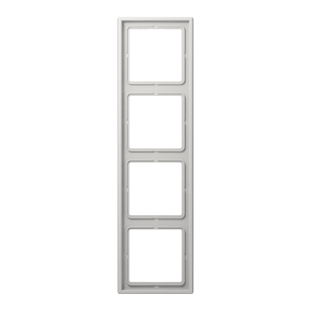 Jung LS984LG Frame 4-Gang LS 990 IP44 Duroplast Glossy light grey ...