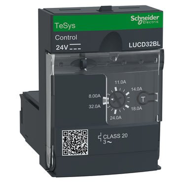 LUCD32BL Schneider Electric Advanced Control Unit, TeSys Ultra 8A to 32A, 690VAC, 3P, class 20, 24VDC Coil - Gabby Electric