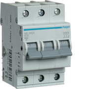 MB332A Hager MB3 Miniature Circuit Breaker 3P B32A 6kA - Gabby Electric