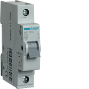 MC110A Hager MC1 Miniature Circuit Breaker 1P C10A 6kA - Gabby Electric