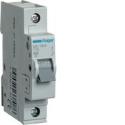 MC116A Hager MC1 Miniature Circuit Breaker 1P C16A 6kA - Gabby Electric