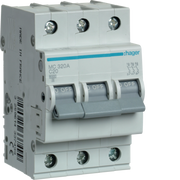MC320A Hager MC3 Miniature Circuit Breaker 3P C20A 6kA - Gabby Electric