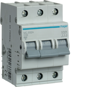 MC332A Hager MC3 Miniature Circuit Breaker 3P C32A 6kA - Gabby Electric