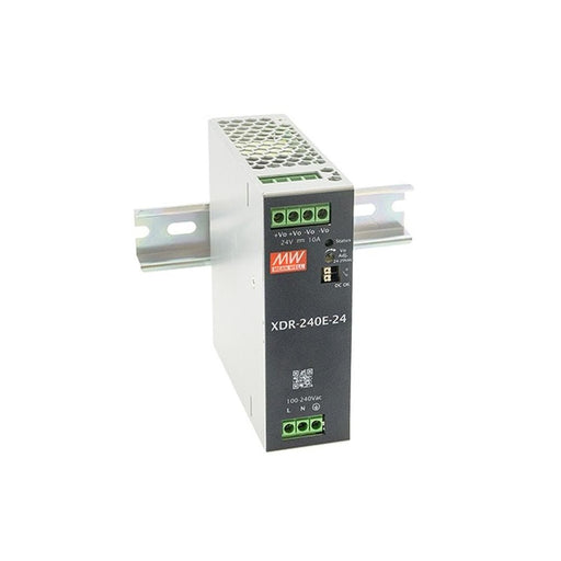 Mean Well XDR-240E-24 AC/DC DIN Rail Power Supply 24V 10A 240W