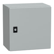 NSYCRN33200P Schneider Electric PanelSet CRN Plain Door With Mounting Plate, H300xW300xD200 IP66 IK10 RAL7035 - Gabby Electric