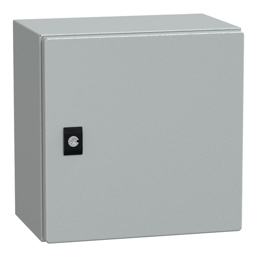 NSYCRN33200P Schneider Electric PanelSet CRN Plain Door With Mounting Plate, H300xW300xD200 IP66 IK10 RAL7035 - Gabby Electric