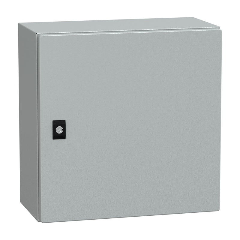 NSYCRN44200P Schneider Electric PanelSet CRN Plain Door With Mounting Plate, H400xW400xD200 IP66 IK10 RAL7035 - Gabby Electric
