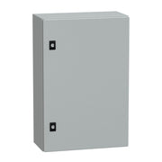 NSYCRN64200P Schneider Electric PanelSet CRN Plain Door With Mounting Plate, H600xW400xD200 IP66 IK10 RAL7035 - Gabby Electric