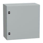 NSYCRN66300P Schneider Electric PanelSet CRN Plain Door With Mounting Plate, H600xW600xD300 IP66 IK10 RAL7035 - Gabby Electric