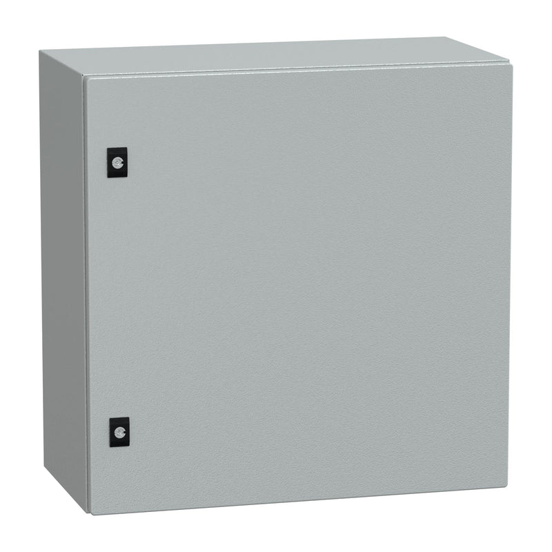 NSYCRN66300P Schneider Electric PanelSet CRN Plain Door With Mounting Plate, H600xW600xD300 IP66 IK10 RAL7035 - Gabby Electric