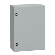 NSYCRN75250P Schneider Electric PanelSet CRN Plain Door With Mounting Plate, H700xW500xD250 IP66 IK10 RAL7035 - Gabby Electric
