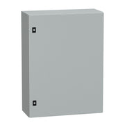 NSYCRN86250P Schneider Electric PanelSet CRN Plain Door With Mounting Plate, H800xW600xD250 IP66 IK10 RAL7035 - Gabby Electric