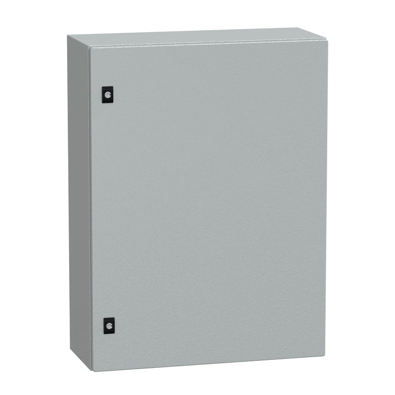 NSYCRN86250P Schneider Electric PanelSet CRN Plain Door With Mounting Plate, H800xW600xD250 IP66 IK10 RAL7035 - Gabby Electric
