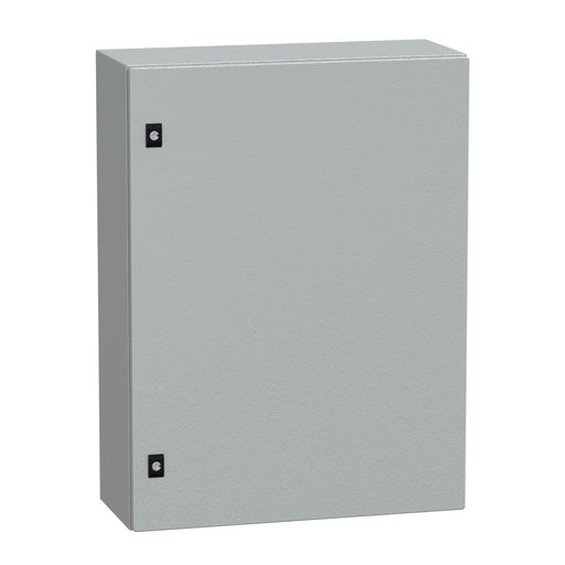 NSYCRN86250P Schneider Electric PanelSet CRN Plain Door With Mounting Plate, H800xW600xD250 IP66 IK10 RAL7035 - Gabby Electric