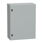 NSYCRN86300P Schneider Electric PanelSet CRN Plain Door With Mounting Plate, H800xW600xD300 IP66 IK10 RAL7035 - Gabby Electric