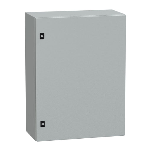 NSYCRN86300P Schneider Electric PanelSet CRN Plain Door With Mounting Plate, H800xW600xD300 IP66 IK10 RAL7035 - Gabby Electric