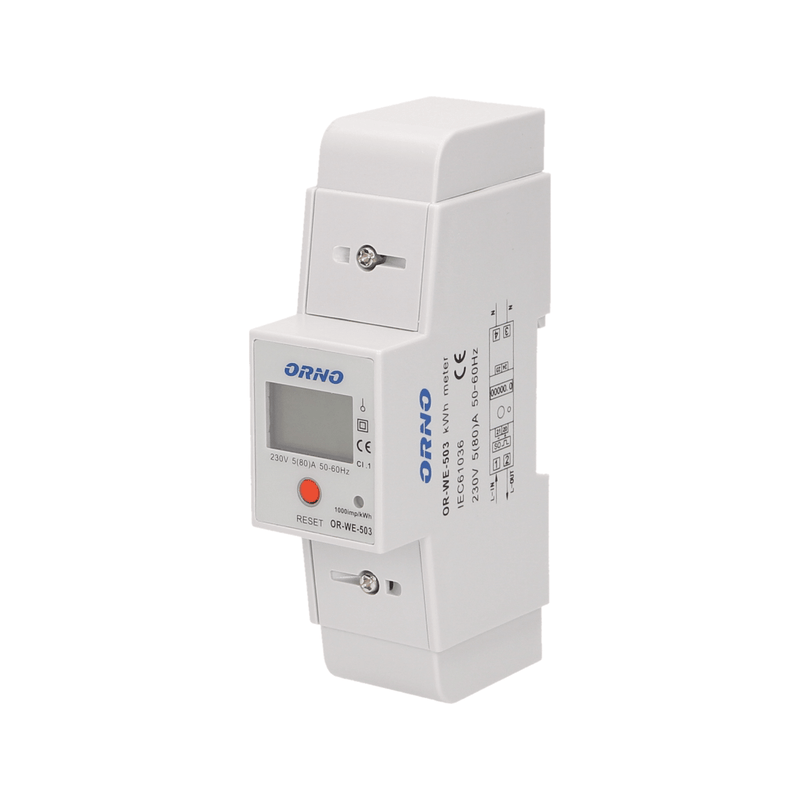 ORNO OR-WE-503 1-Phase Energy Meter with Additional Calculator 5(80)A