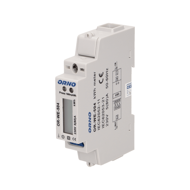 ORNO OR-WE-504 1-Phase Energy Meter RS-485 80A