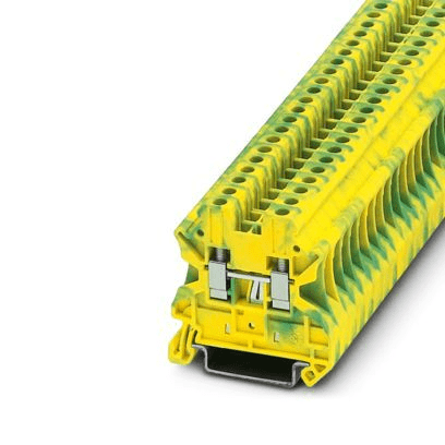 Phoenix Contact 3044128 UT 4-PE Protective conductor terminal Block, yellow/green