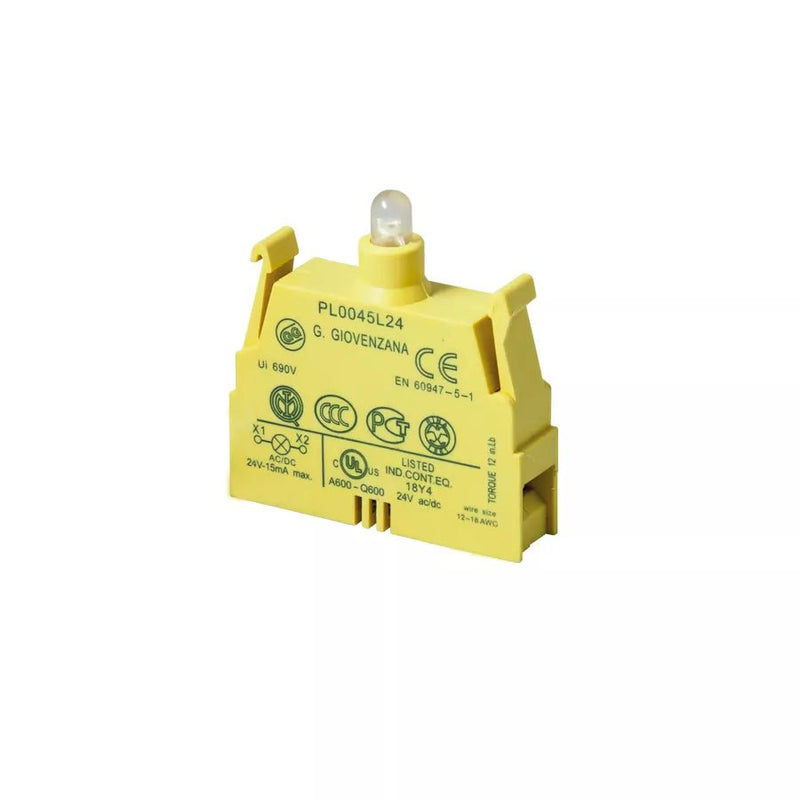 PL0045L24 Giovenzana Lamp led white 24v ac/dc screw lasered - Gabby Electric