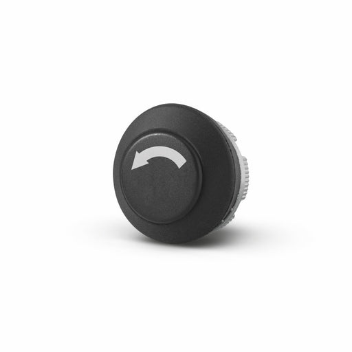 PLN027 Giovenzana Push button black rotation lh symbol - Gabby Electric