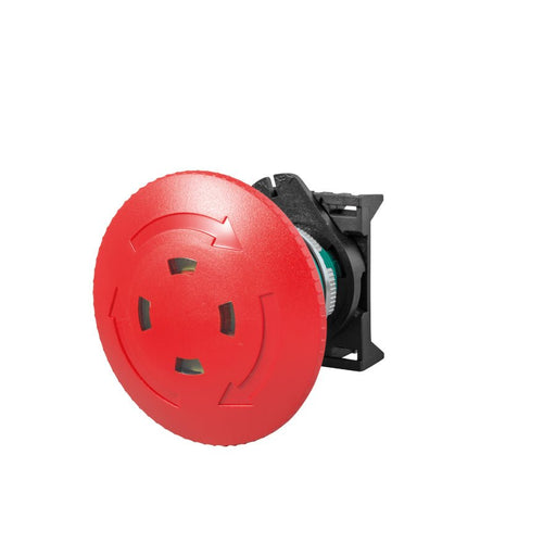 PPFN1R6S Giovenzana Push button mushroom twist to release vis ø60mm - Gabby Electric