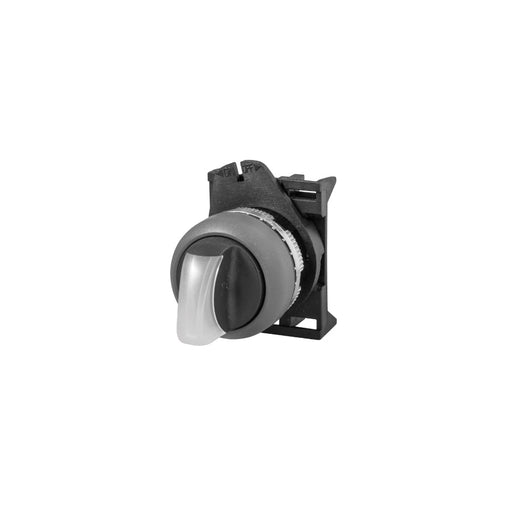 PSML2D0NL Giovenzana Selector switch nickel line lighted knob green 0 - right - Gabby Electric