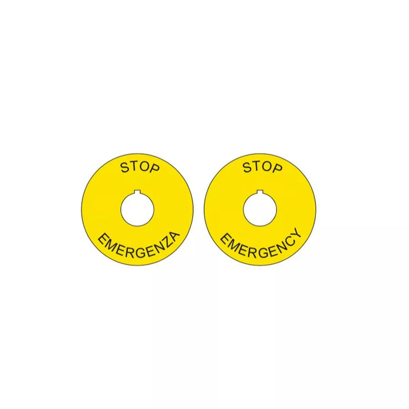 PTE/A Giovenzana Ring emergency stop ø60mm "emergency - stop"" - Gabby Electric