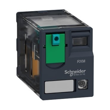 RXM2AB2BD Schneider Electric Miniature Plug In Relay Harmony 12A 2CO 24VDC, With LED