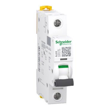 Schneider A9F83106 Miniature Circuit Breaker (MCB), Acti9 iC60H, 1P 6A B curve 1