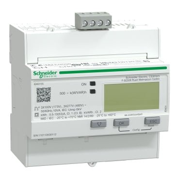 Schneider A9MEM3155 IEM3155 energy meter Acti9 63A Modbus 1 digital I/O