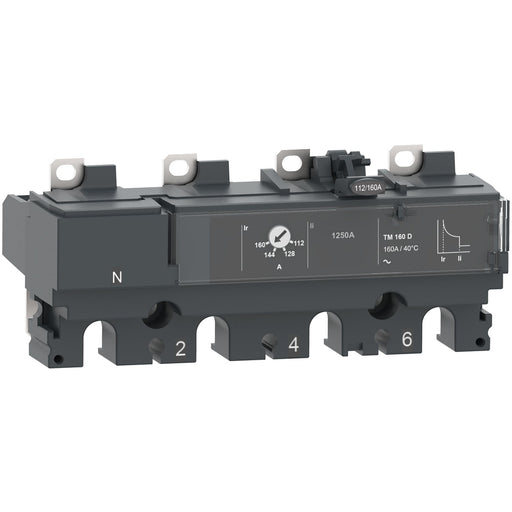 Schneider Electric C106TM100 TM100D for ComPacT NSX 100/160/250 Circuit Breakers, thermal magnetic, rating 100 A, 4P