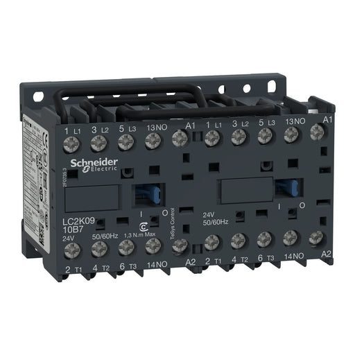 Schneider Electric LC2K0910B7 TeSys K Reversing contactor 3P AC-3 440V 9A 24VAC