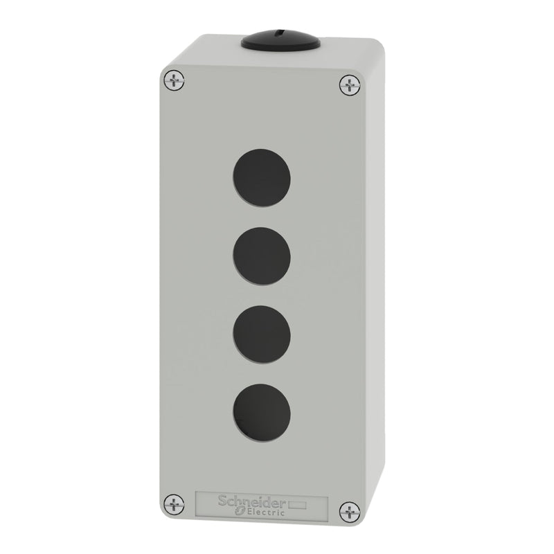 Schneider Electric XAPD3504 Harmony XAP, XB2 SL, Empty Control Station, zinc alloy, grey