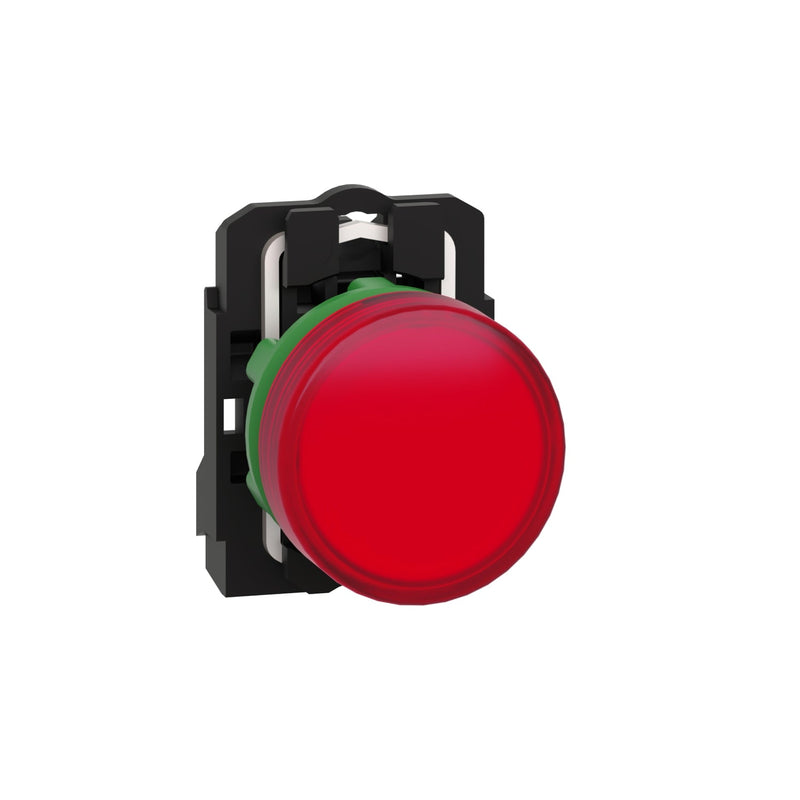 Schneider Electric XB5AVM4 red complete pilot light Ø22 plain lens with integral LED 230...240V