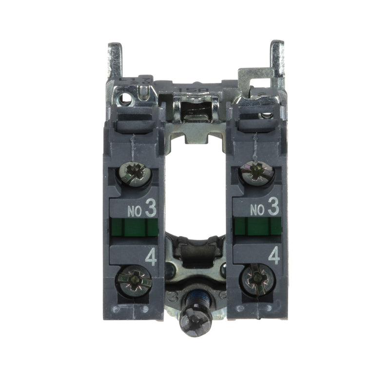 Schneider Electric ZB4BZ103 ZB4 Single contact Block with body fixing collar 2NO, metal