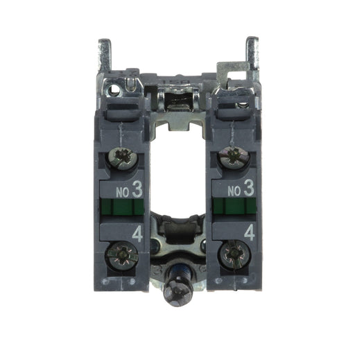 Schneider Electric ZB4BZ103 ZB4 Single contact Block with body fixing collar 2NO, metal