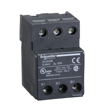 Schneider GV2G05 Terminal block, TeSys D & TeSys U, 3P for GV1L3