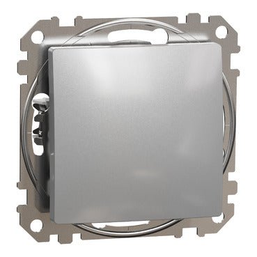 Schneider SDD113101 Switch, Sedna Design & Elements, 1 - way, 10AX, PRO, Aluminium