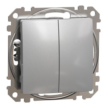 Schneider SDD113105 Switch, Sedna Design & Elements, 2 - circuits, 10AX, PRO, Alum