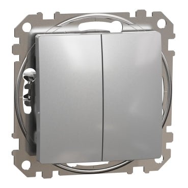 Schneider SDD113108 Switch, Sedna Design & Elements, Double 2 - way 10AX, Professi