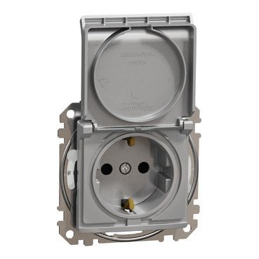 Schneider SDD213024 Socket - Outlet, Sedna Design & Elements, 16A, 250V, Side Eart