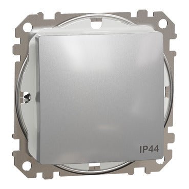 Schneider SDD213101 Switch, Sedna Design & Elements, 1 - way, 10AX, IP44, PRO, Alu