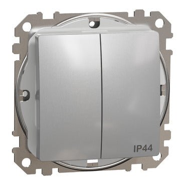 Schneider SDD213105 Switch, Sedna Design & Elements, 2 - circuits, 10AX, IP44, PRO