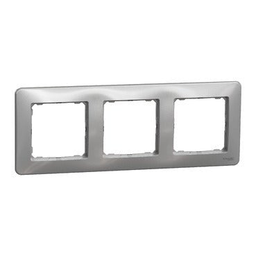 Schneider SDD313803 Frame, Sedna Design & Elements, 3 Gangs, Aluminium