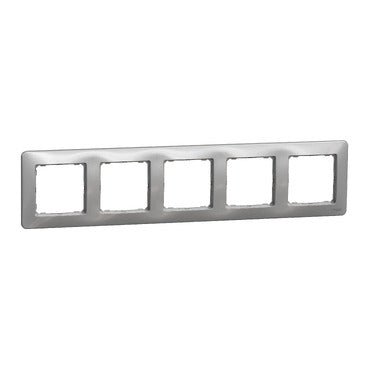 Schneider SDD313805 Frame, Sedna Design & Elements, 5 Gangs, Aluminium