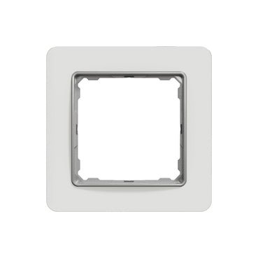Schneider SDD360801 Frame, Sedna Design & Elements, 1 Gang, White Glass