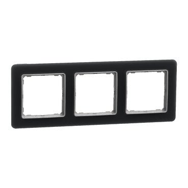 Schneider SDD362803 Frame, Sedna Design & Elements, 2 Gangs, Smoke Glass