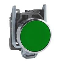 Schneider XB4BA31 Harmony XB4 Push Button 22mm Green Flush 1NO Spring Return